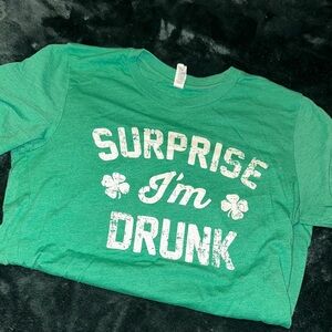 ☘️ Green Graphic Tee with Fun Print